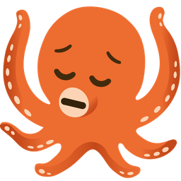 pensive face and octopus