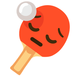 pensive face and ping pong