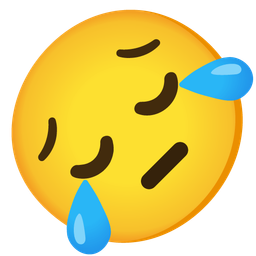 Pensive face and Rolling on the floor laughing