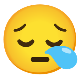 pensive face and sleepy face