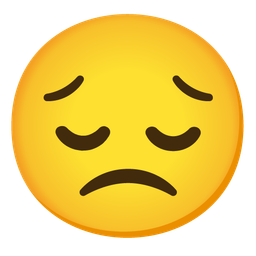 pensive face and slightly frowning face