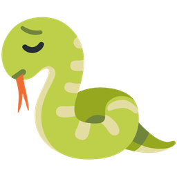 pensive face and snake