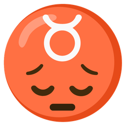 pensive face and Taurus