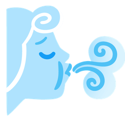 pensive face and wind face