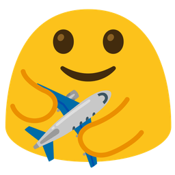 People hugging and Airplane