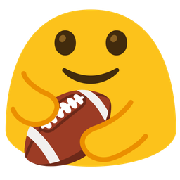 People hugging and American football