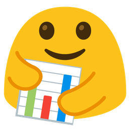 People hugging and Bar chart