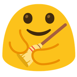 People hugging and Broom