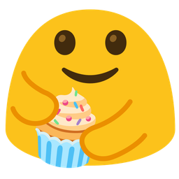 People hugging and Cupcake