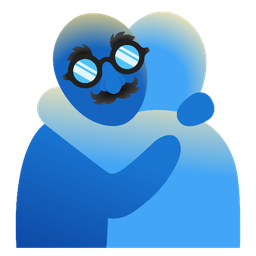 People hugging and Disguised face