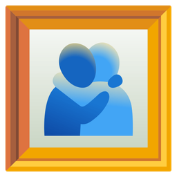 People hugging and Framed picture