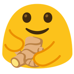 People hugging and Ginger root