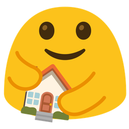People hugging and House