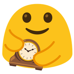 People hugging and Mantelpiece clock