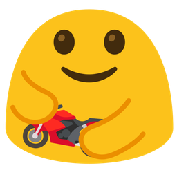 People hugging and Motorcycle