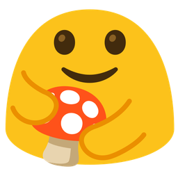 People hugging and Mushroom