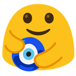 people hugging and nazar amulet