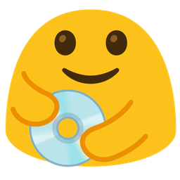 People hugging and Optical disk