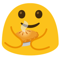 People hugging and Pie