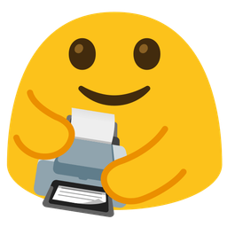 People hugging and Printer