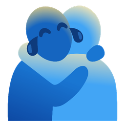 People hugging and Rolling on the floor laughing