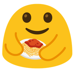 People hugging and Spaghetti