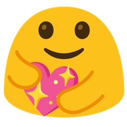 People hugging and Sparkling heart