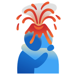 People hugging and Volcano