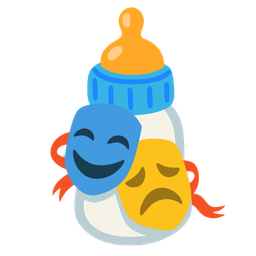 performing arts and baby bottle