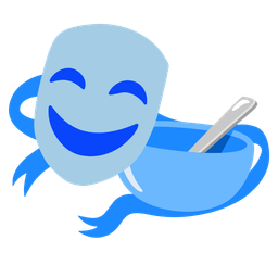 performing arts and bowl with spoon