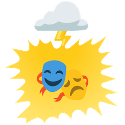 performing arts and cloud with lightning