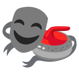 performing arts and curling stone