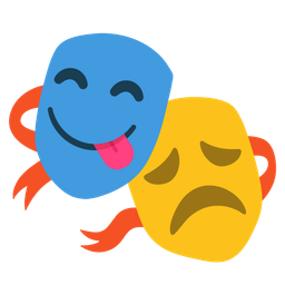 Performing arts and Face savoring food