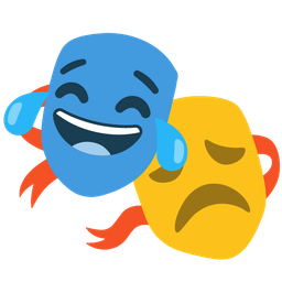 Performing arts and Face with tears of joy