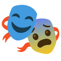 performing arts and fearful face