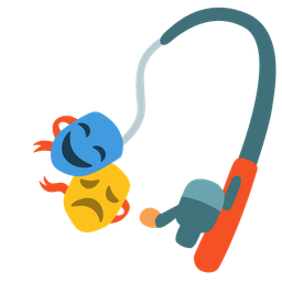 performing arts and fishing pole