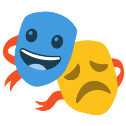 Performing arts and Grinning face