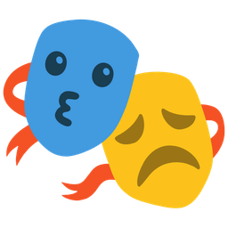 Performing arts and Kissing face