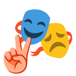 performing arts and peace symbol
