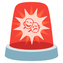 performing arts and police car light