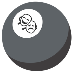 performing arts and pool 8 ball