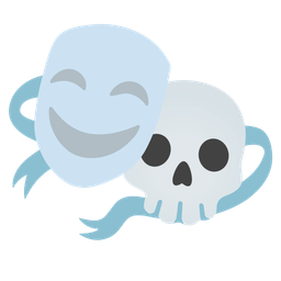 performing arts and skull