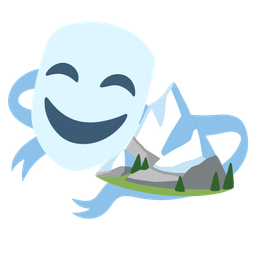 performing arts and snow-capped mountain