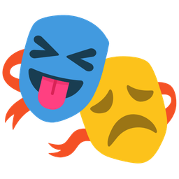 Performing arts and Squinting face with tongue