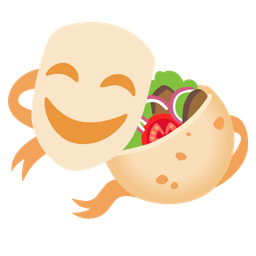 performing arts and stuffed flatbread