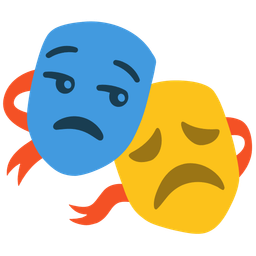 performing arts and unamused face