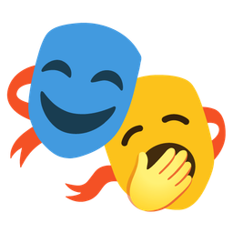 performing arts and yawning face