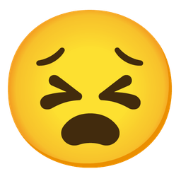 persevering face and anguished face