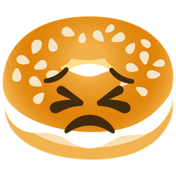 persevering face and bagel