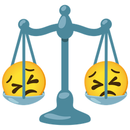 Persevering face and Balance scale